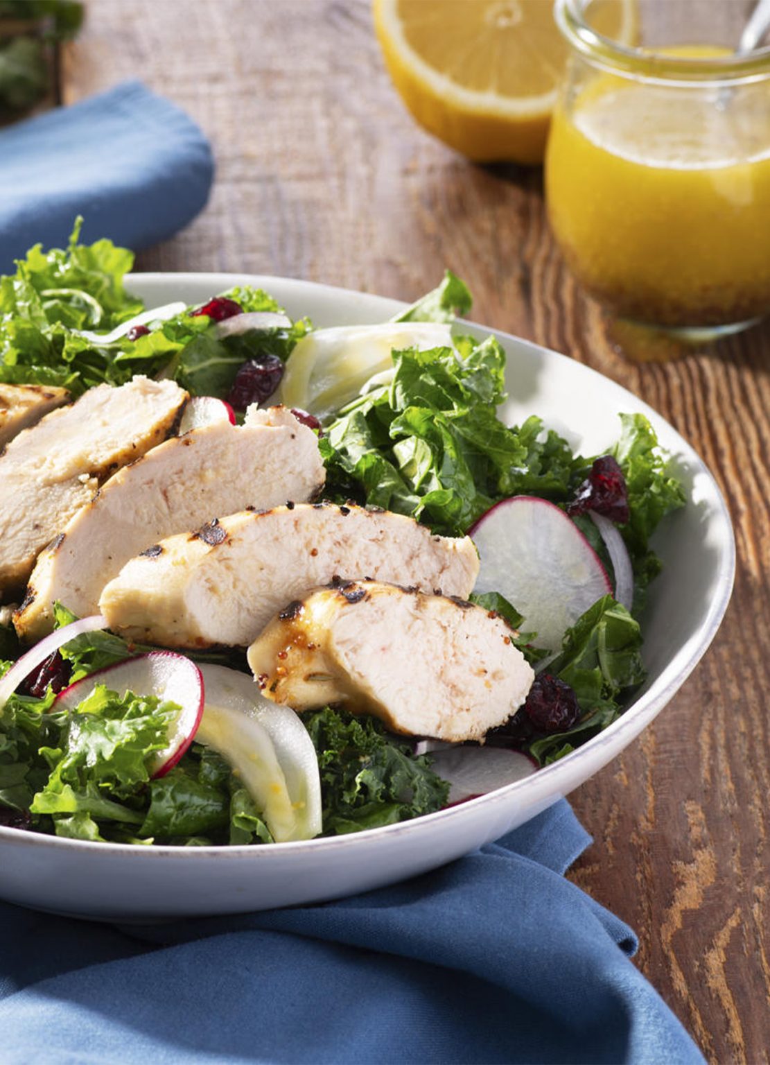 Lemony Grilled Chicken & Kale Salad – Zabiha Halal