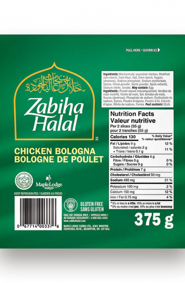 A package of Original Chicken Bologna