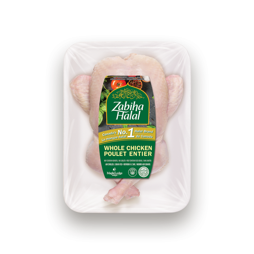 A package of a fresh Whole Tied Chicken